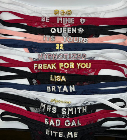 Personalized Thong